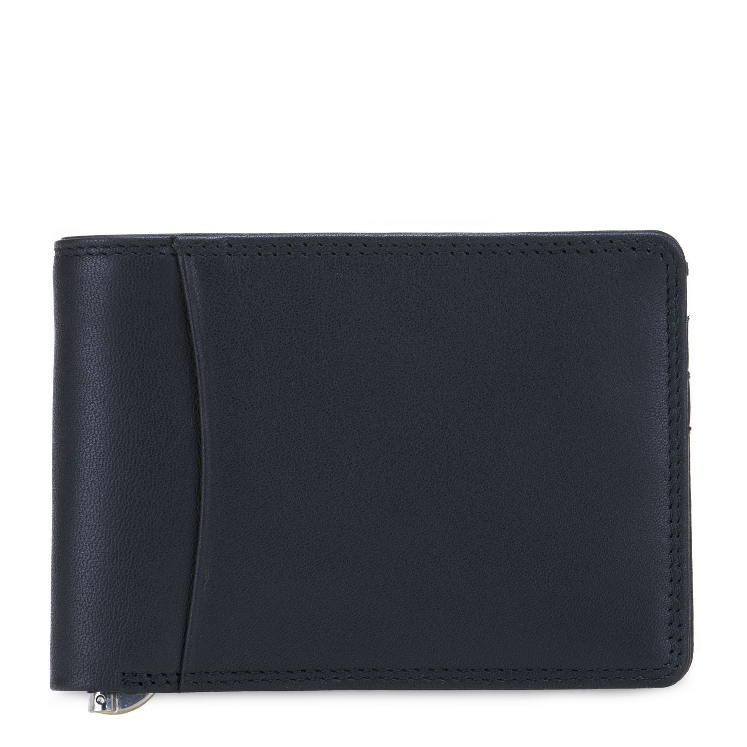 Mywalit portafogli con molletta in pelle "Mens Range" Nero 4504.3 BLACK
