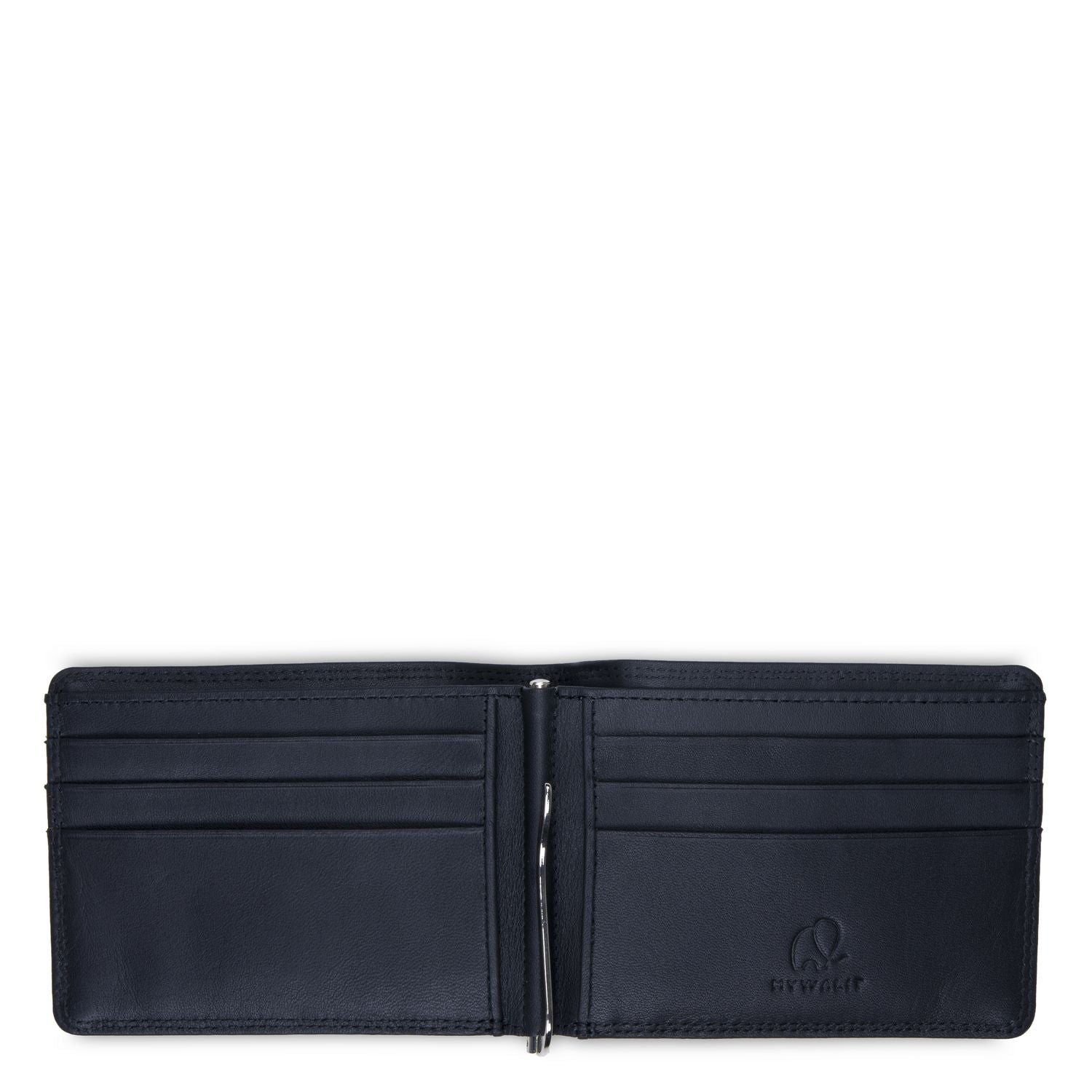 Mywalit portafogli con molletta in pelle "Mens Range" Nero 4504.3 BLACK
