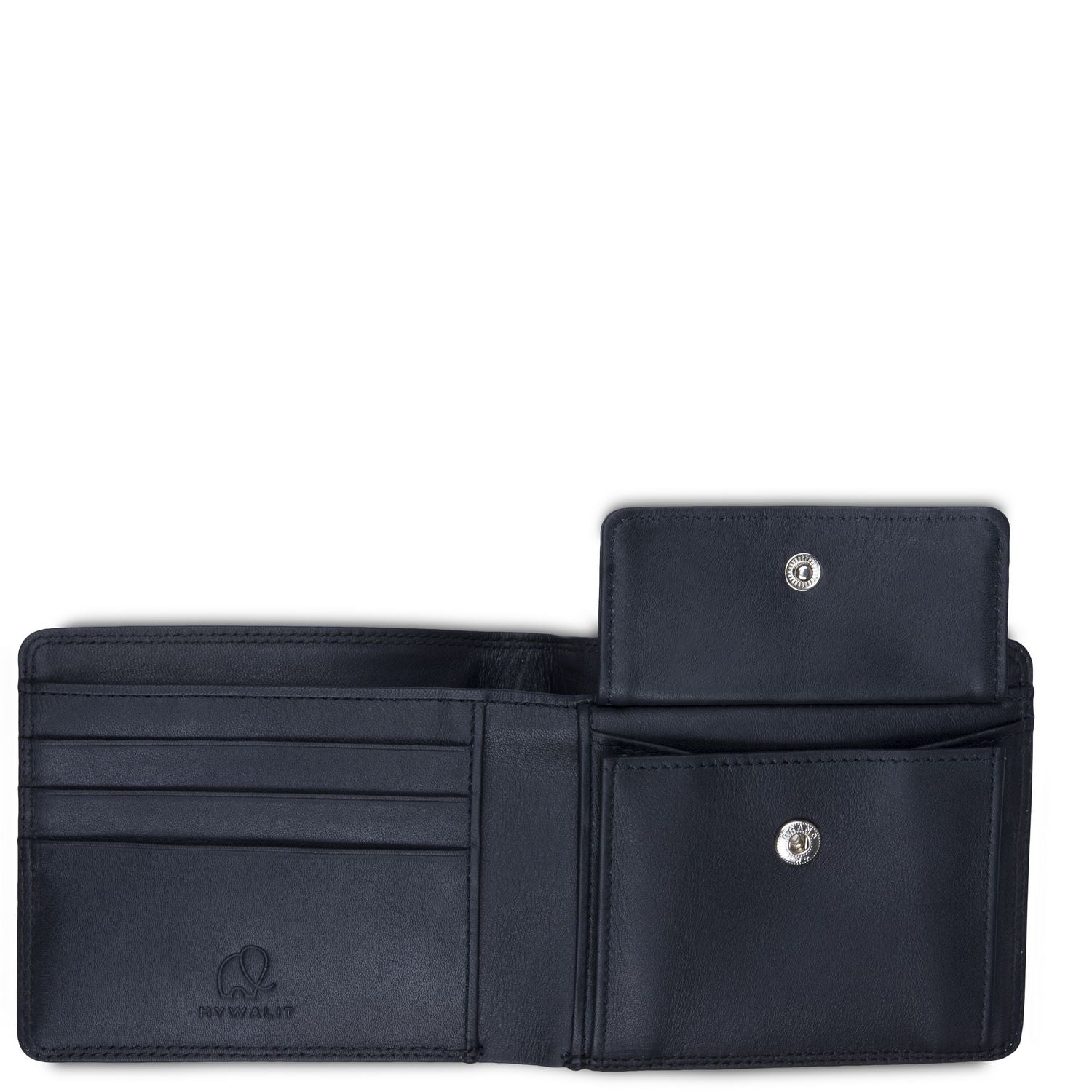 Mywalit portafogli in pelle "Mens Range" Nero 4506.3 BLACK