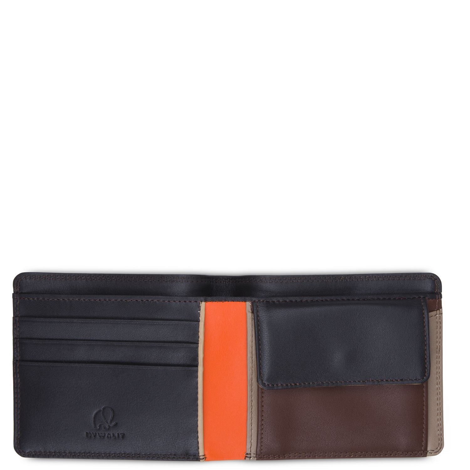 Mywalit portafogli in pelle "Mens Range" Multicolor 4506.158 CACAO