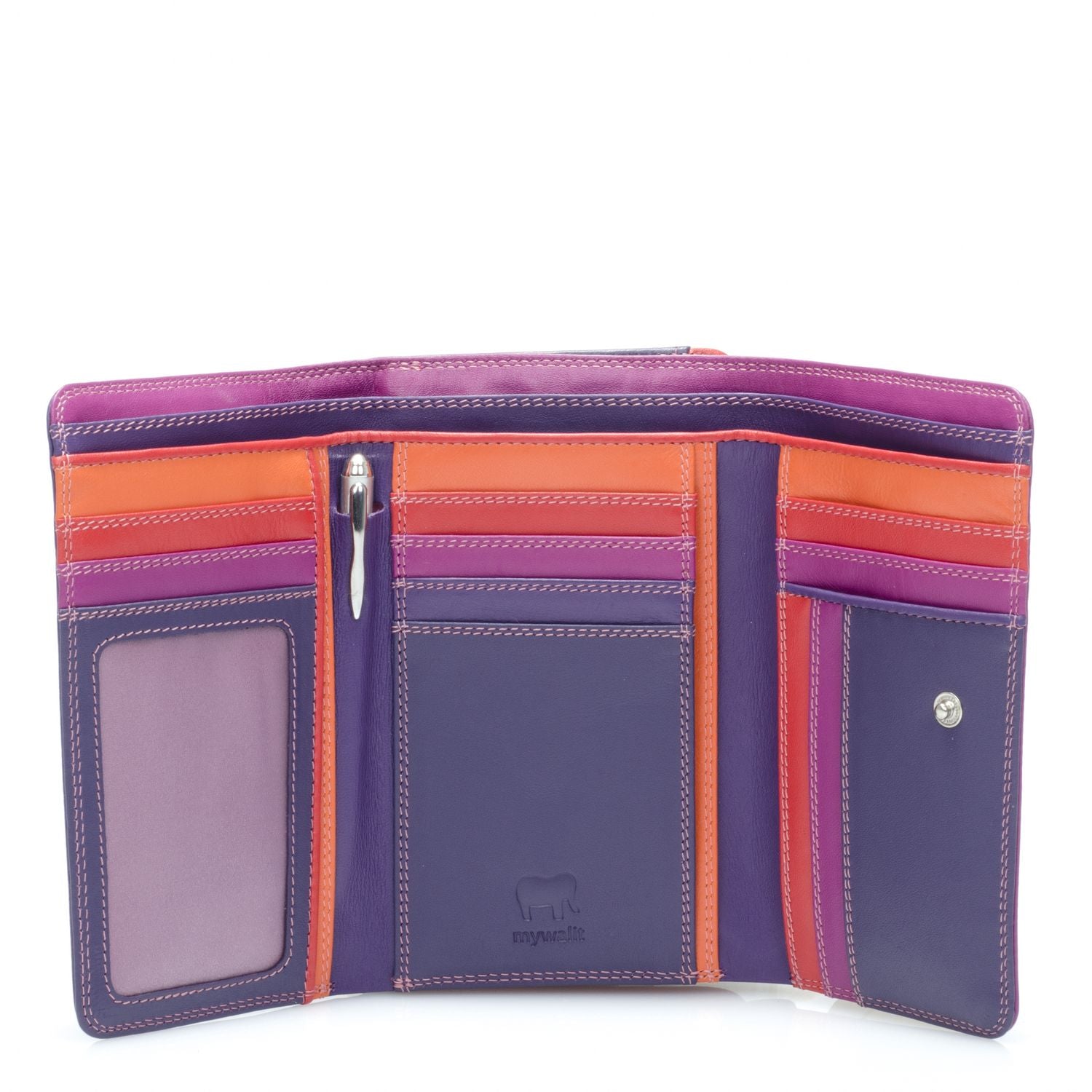 Mywalit portafogli in pelle "Classic" Multicolor 363.75 SANGRIA MULTI