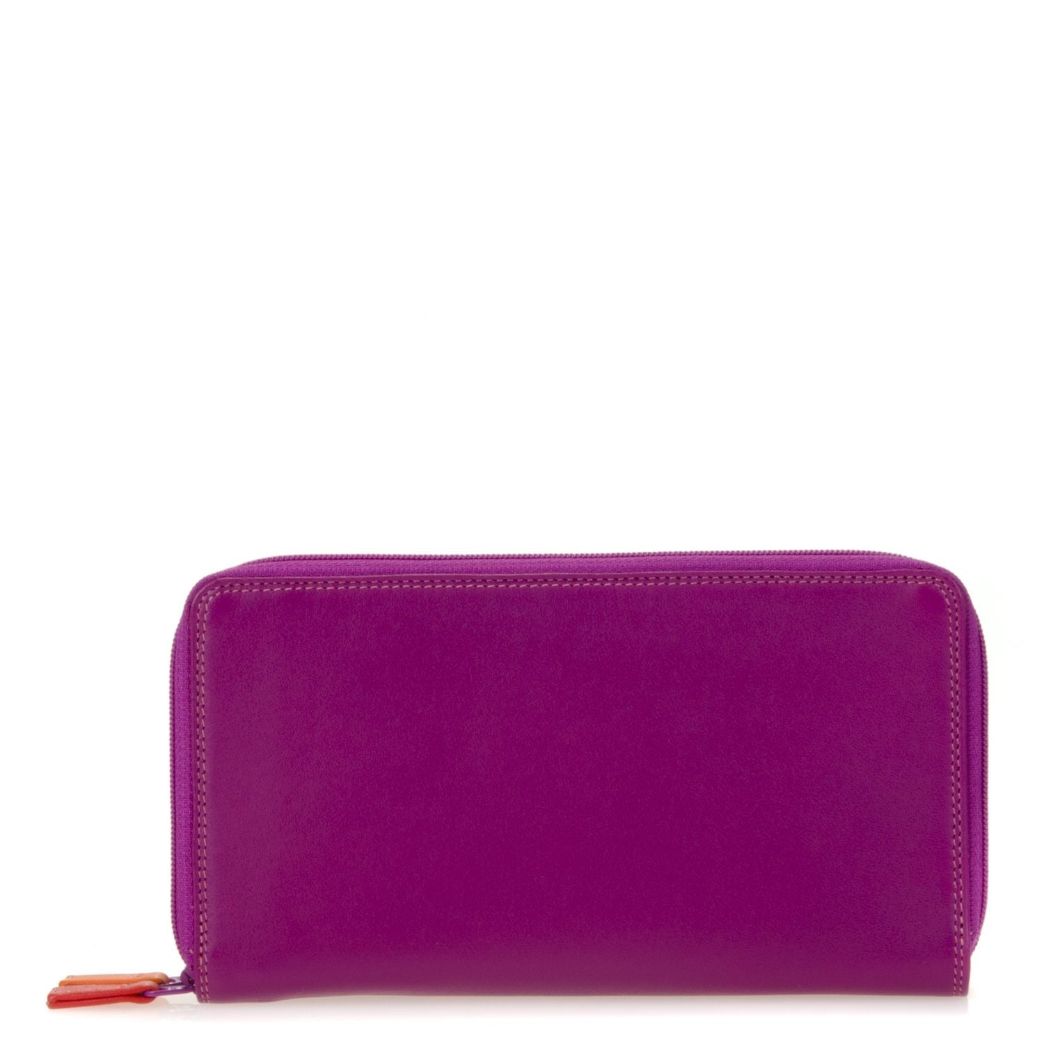 Mywalit portafogli doppia zip in pelle "Classic" Multicolor 375.75 SANGRIA MULTI