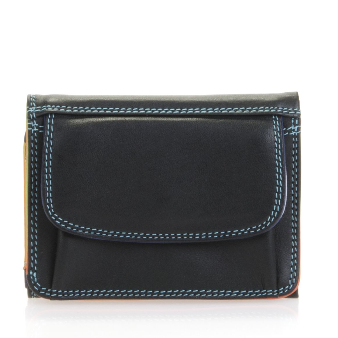 Mywalit portafogli piccolo in pelle "Classic" Multicolor 243.4 BLACK/PACE