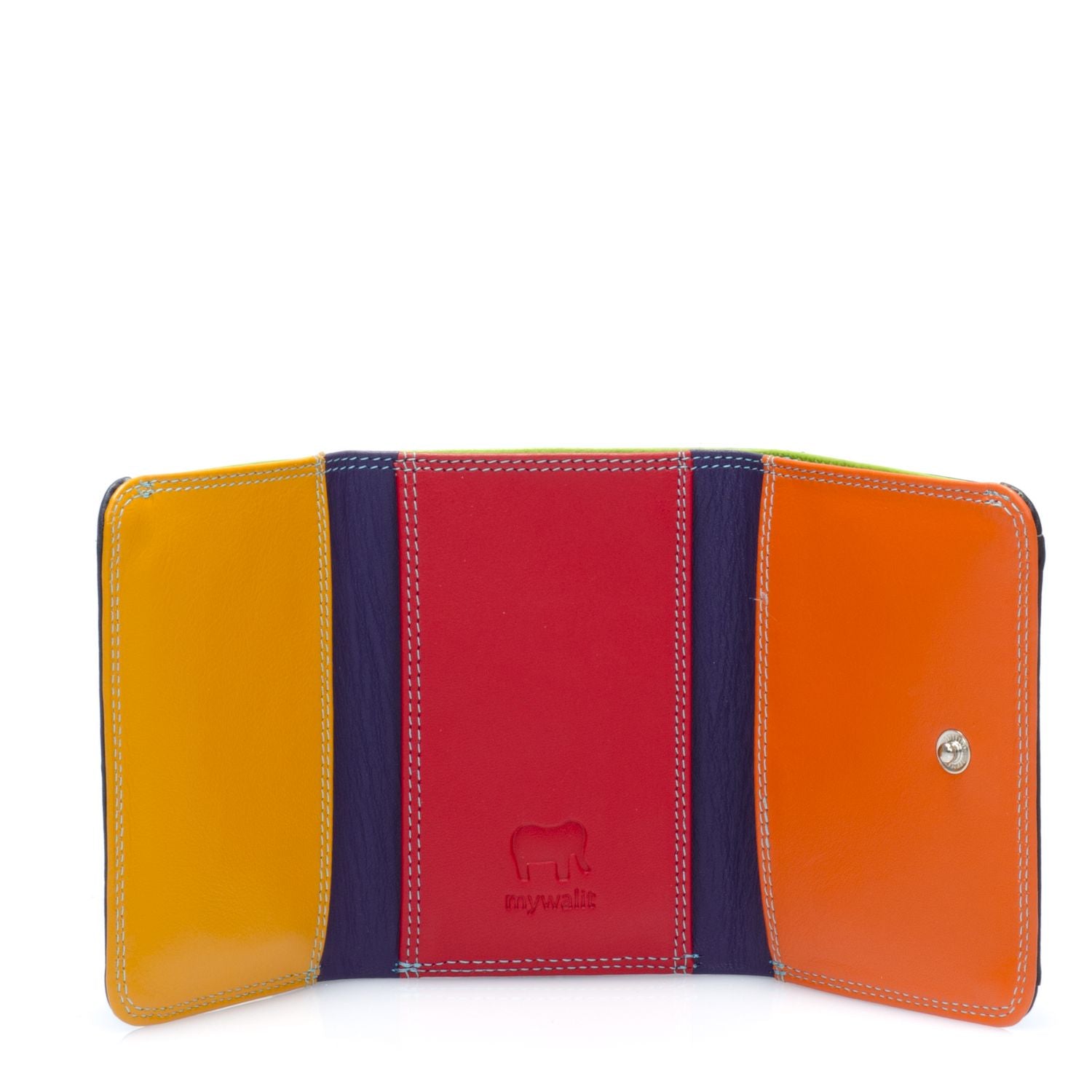 Mywalit portafogli piccolo in pelle "Classic" Multicolor 243.4 BLACK/PACE