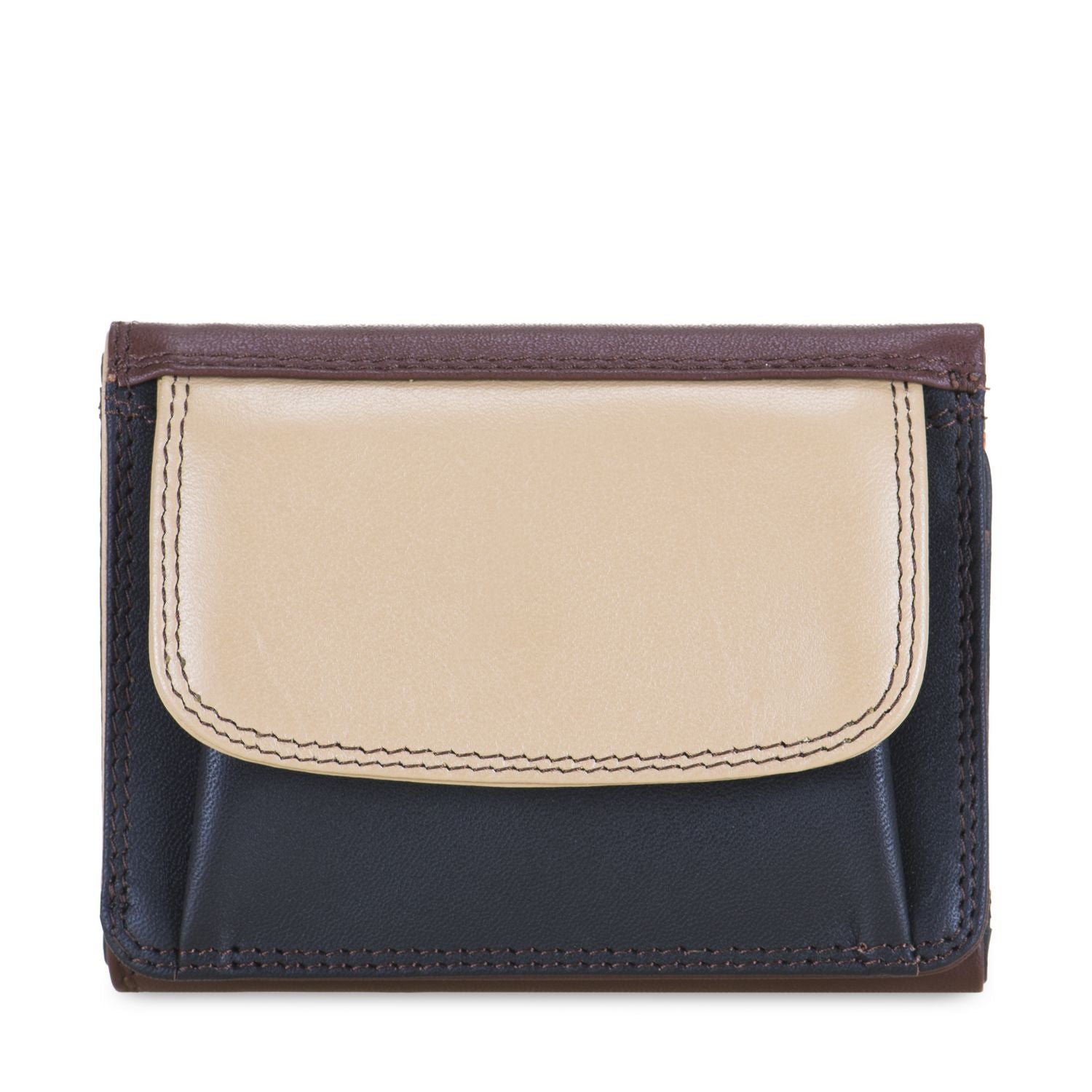 Mywalit portafogli piccolo in pelle "Classic" Multicolor 243.158 CACAO