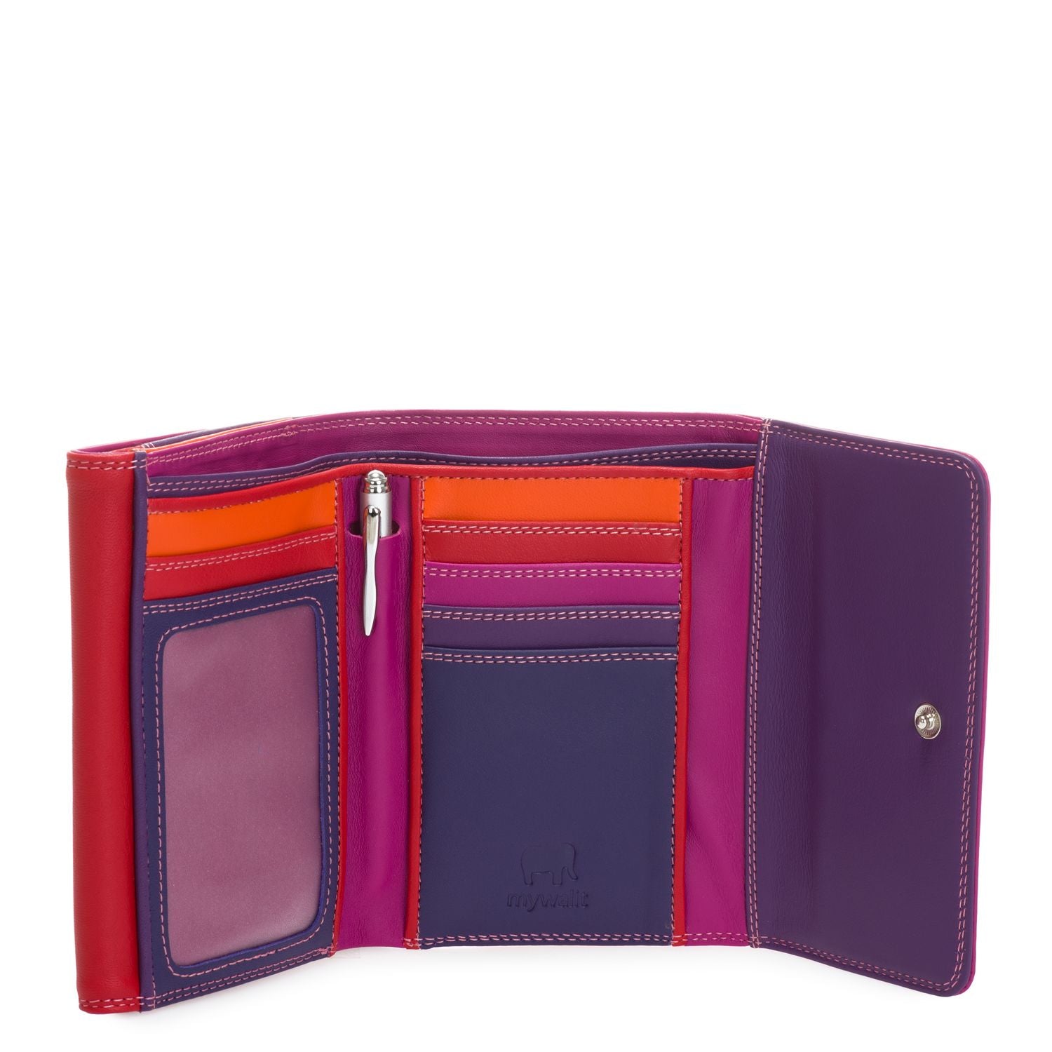 Mywalit portafogli in pelle "Classic" Multicolor 250.75 SANGRIA MULTI