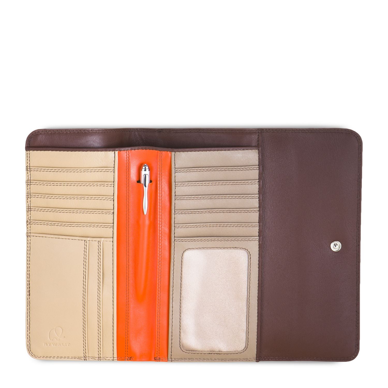 Mywalit portafogli in pelle "Classic" Multicolor 269.158 CACAO