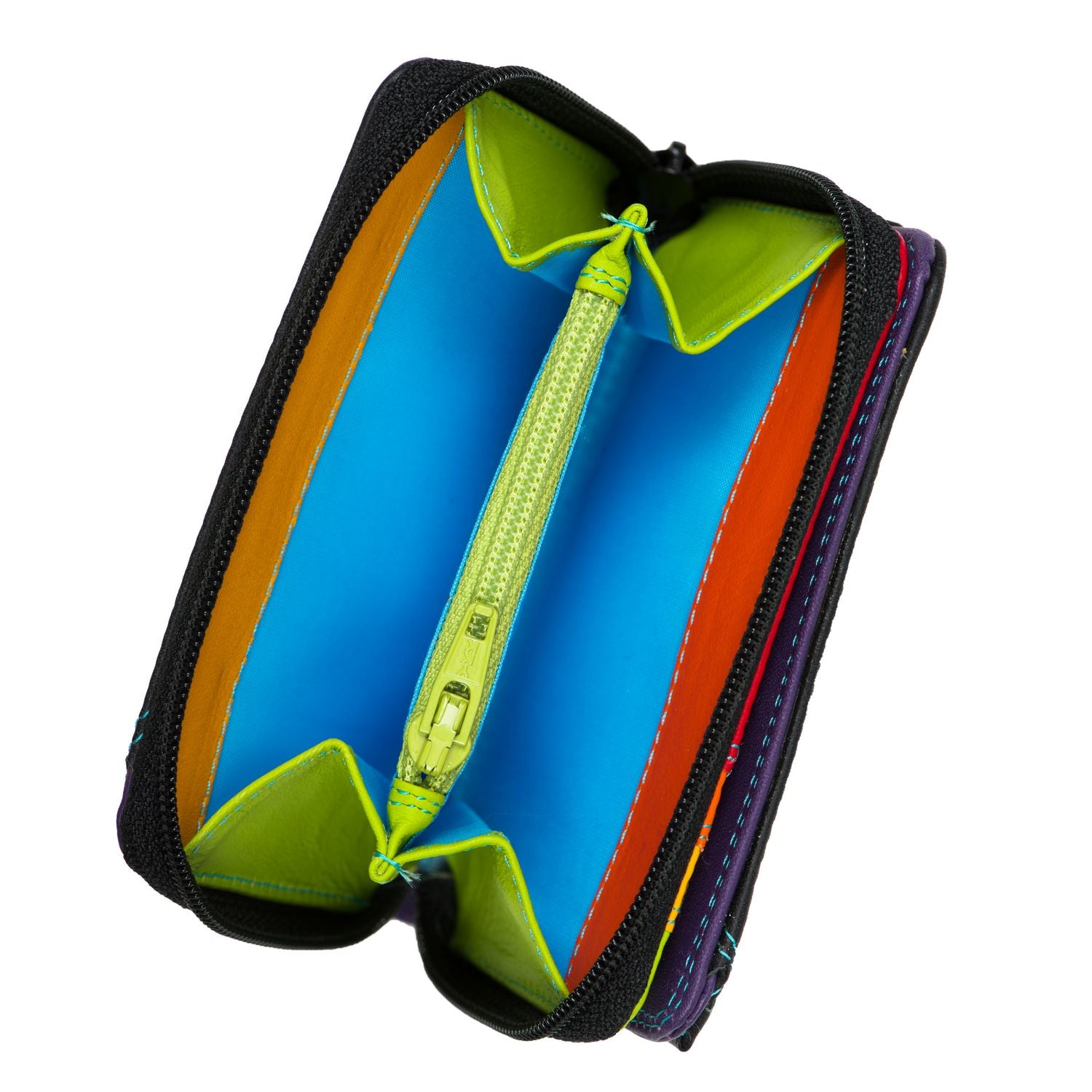 Mywalit portafogli piccolo in pelle "Classic" Multicolor 226.4 BLACK/PACE