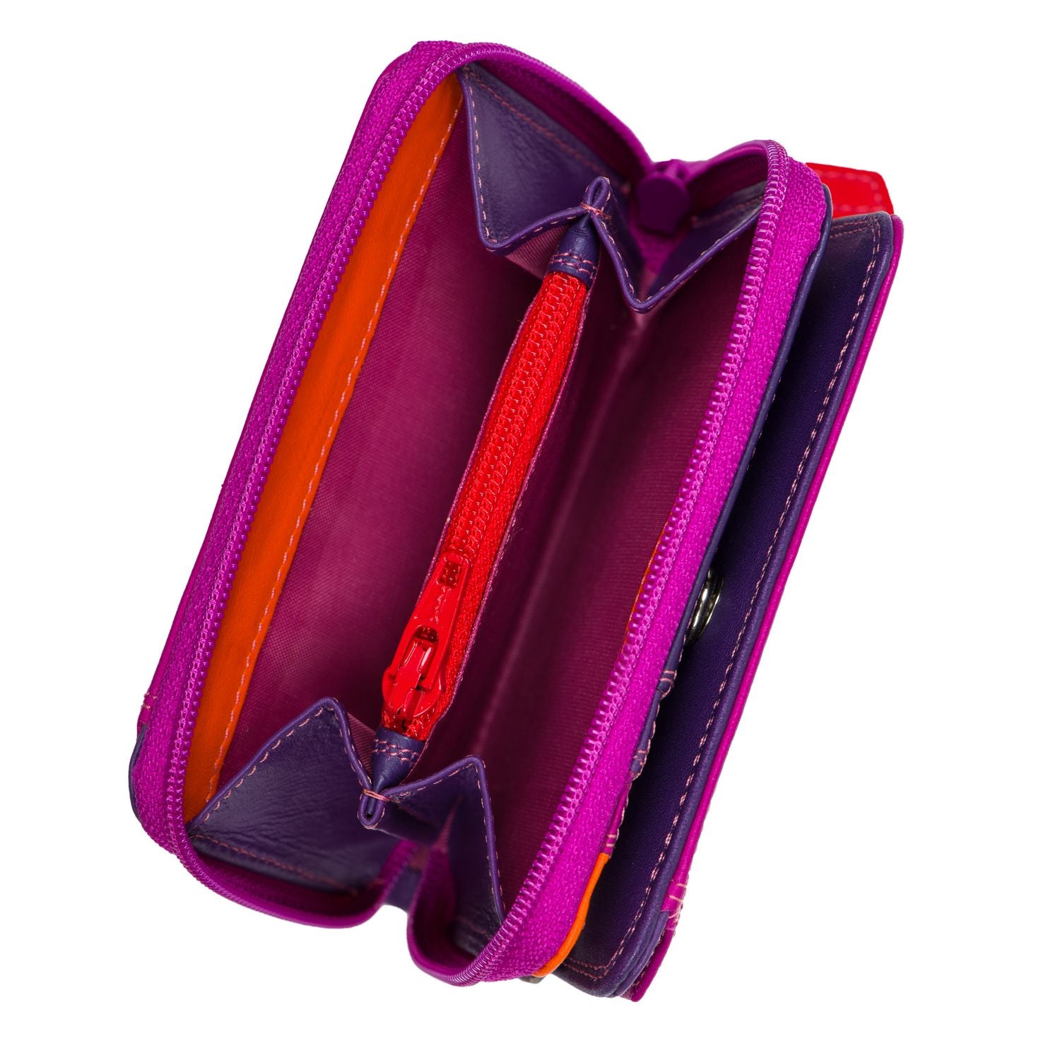 Mywalit portafogli piccolo in pelle "Classic" Multicolor 226.75 SANGRIA MULTI