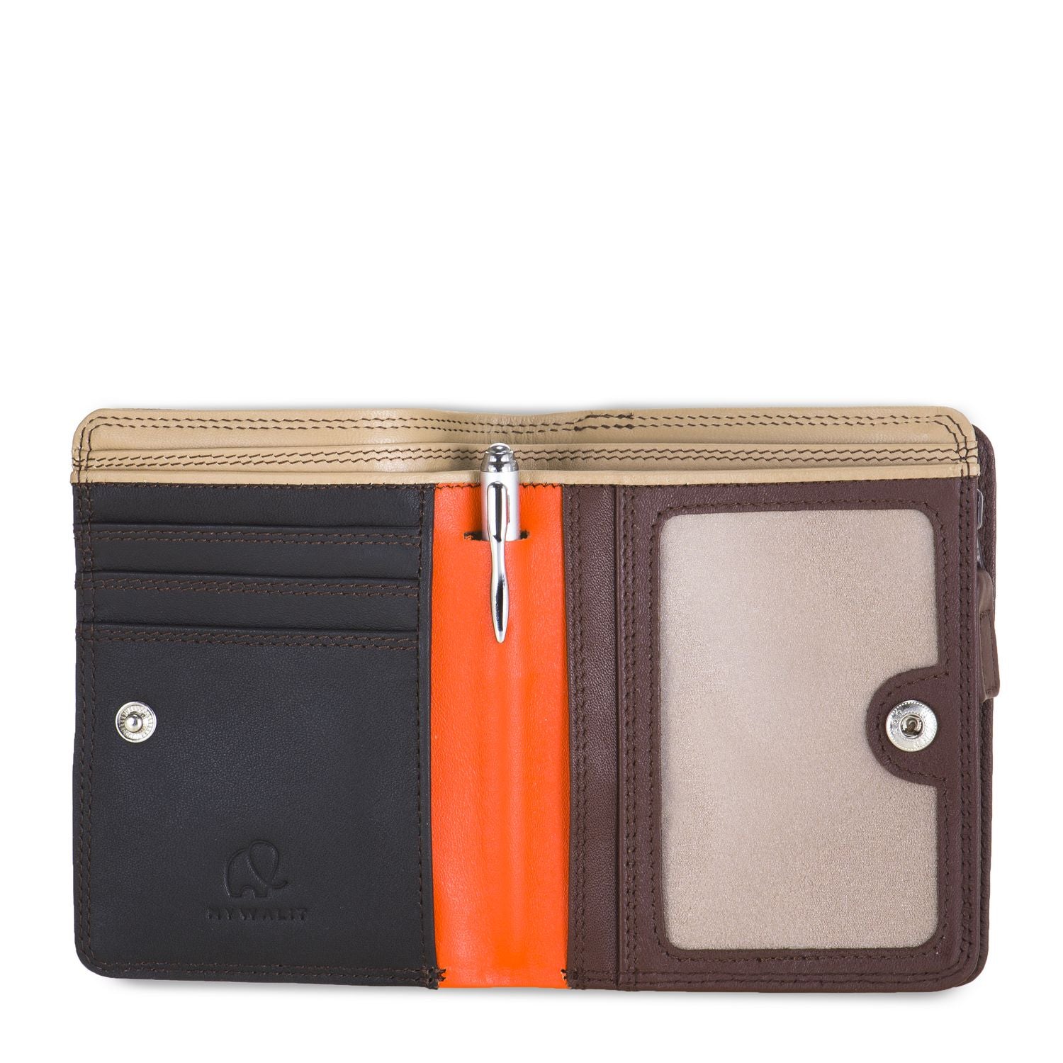 Mywalit portafogli in pelle "Classic" Multicolor 231.158 CACAO