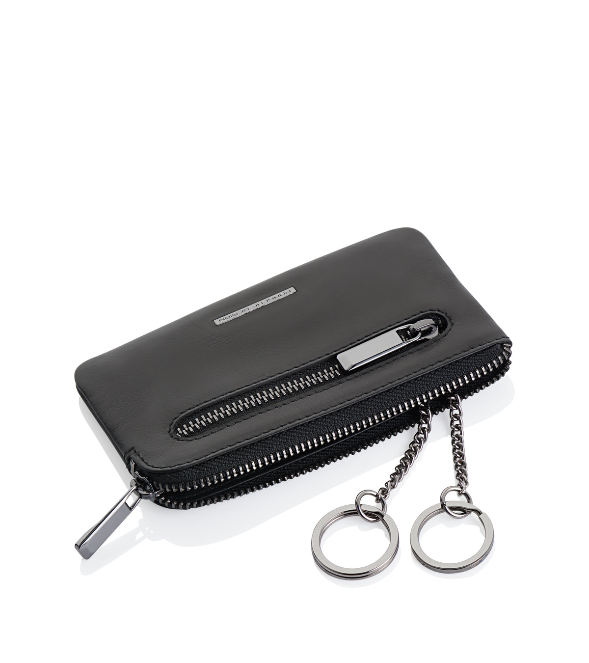 Porsche Design portachiavi a bustina in pelle "Classic" Nero OBE09924.001