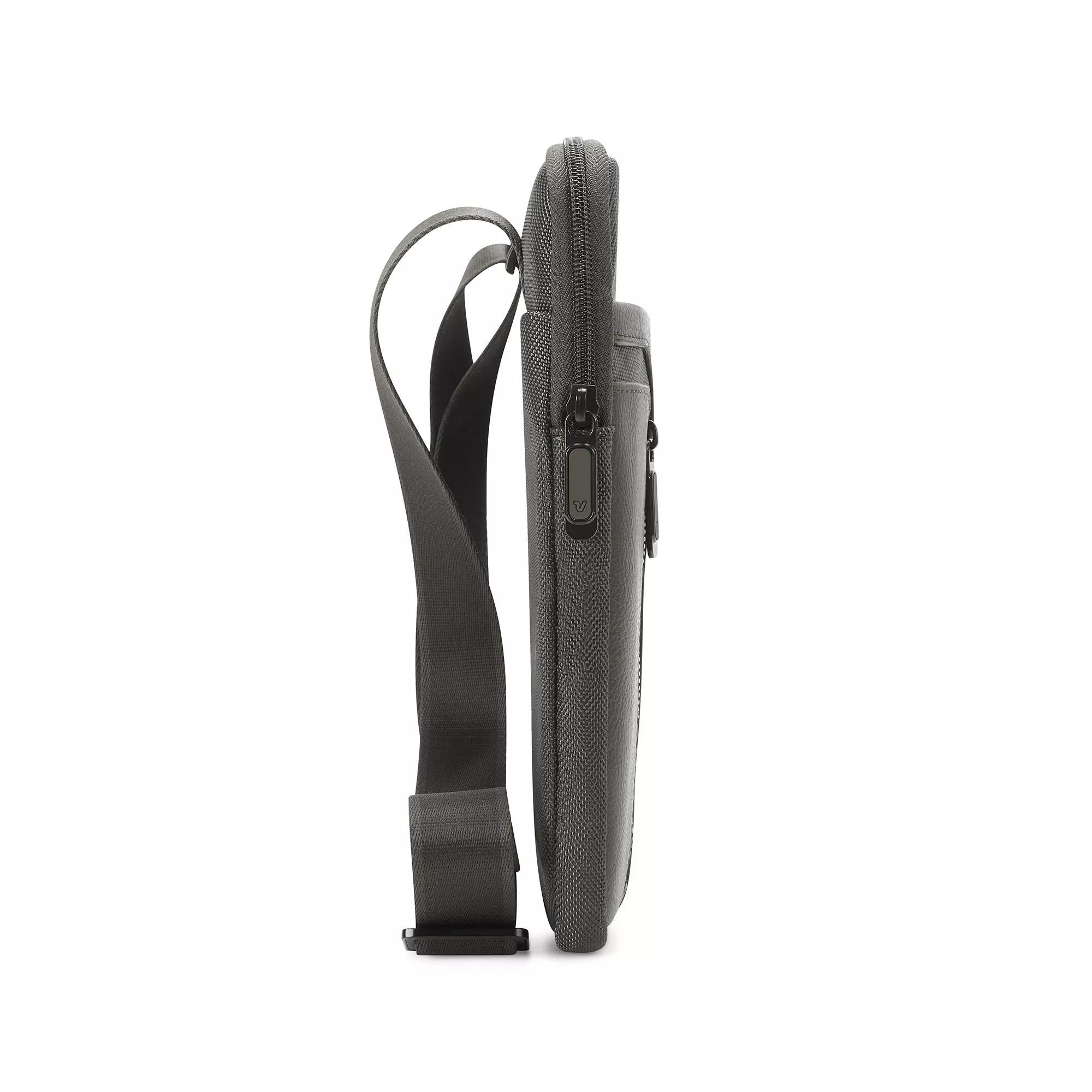 Roncato borsello piatto in tessuto "Panama 4 Tortora 400891.45