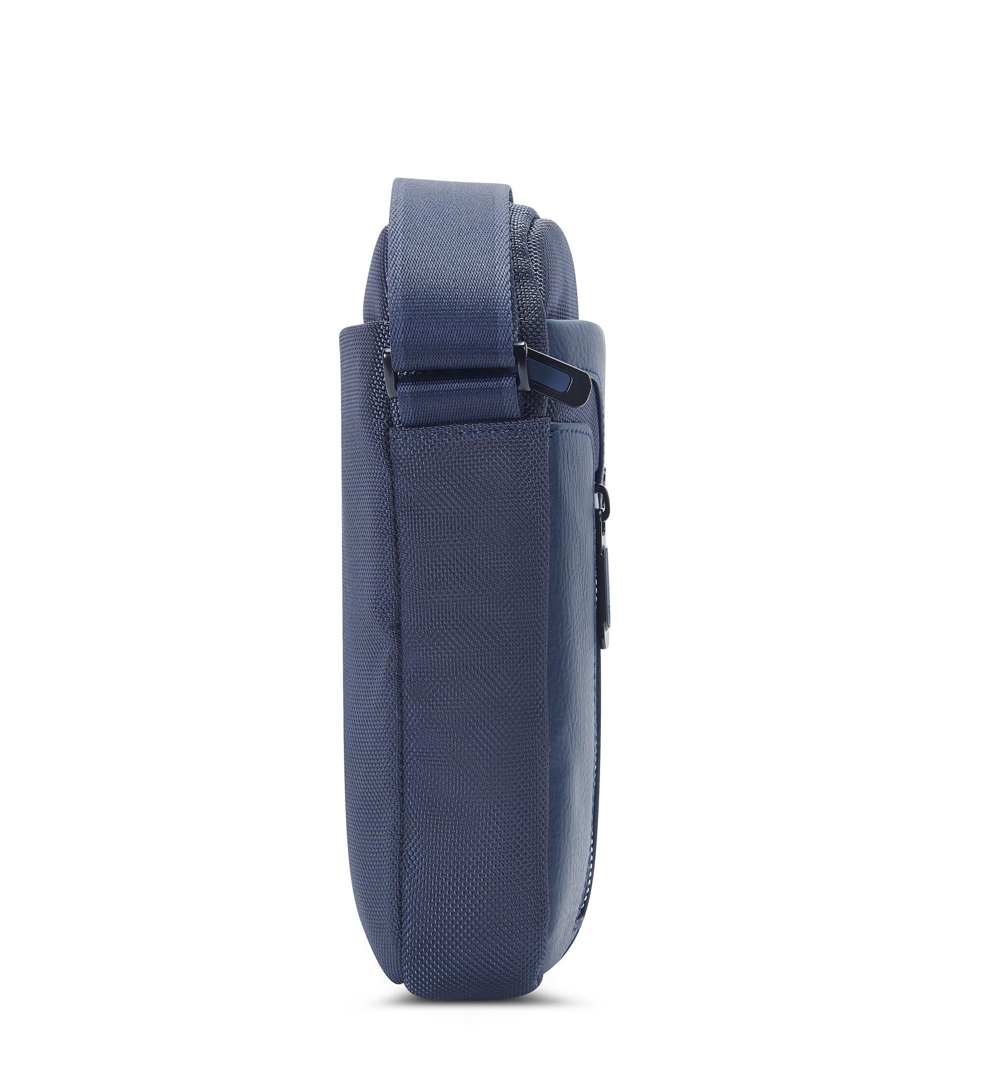 Roncato borsello in tessuto ed ecopelle "Panama 4 Blu 400892.23