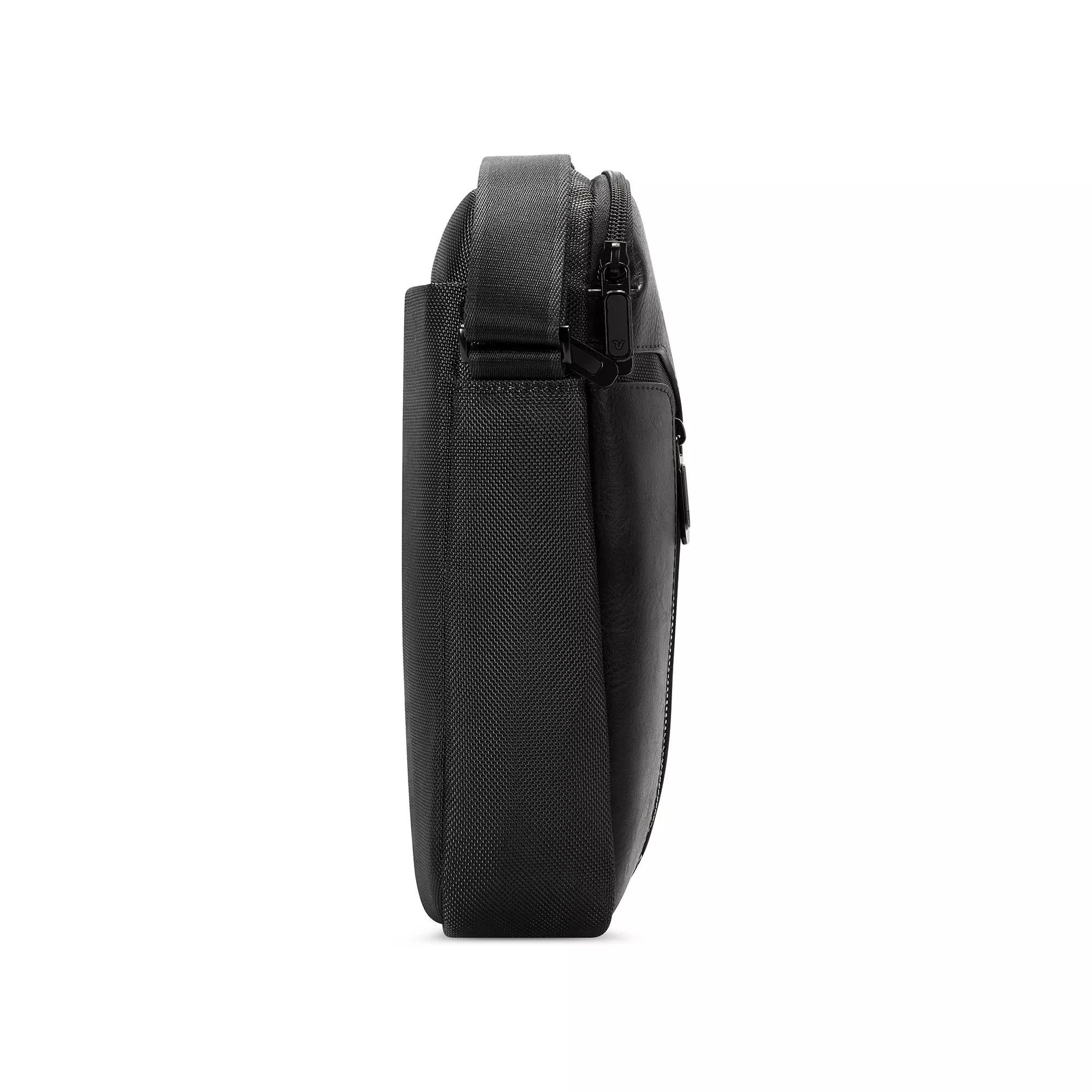 Roncato borsello in tessuto ed ecopelle "Panama 4 Nero 400894.01