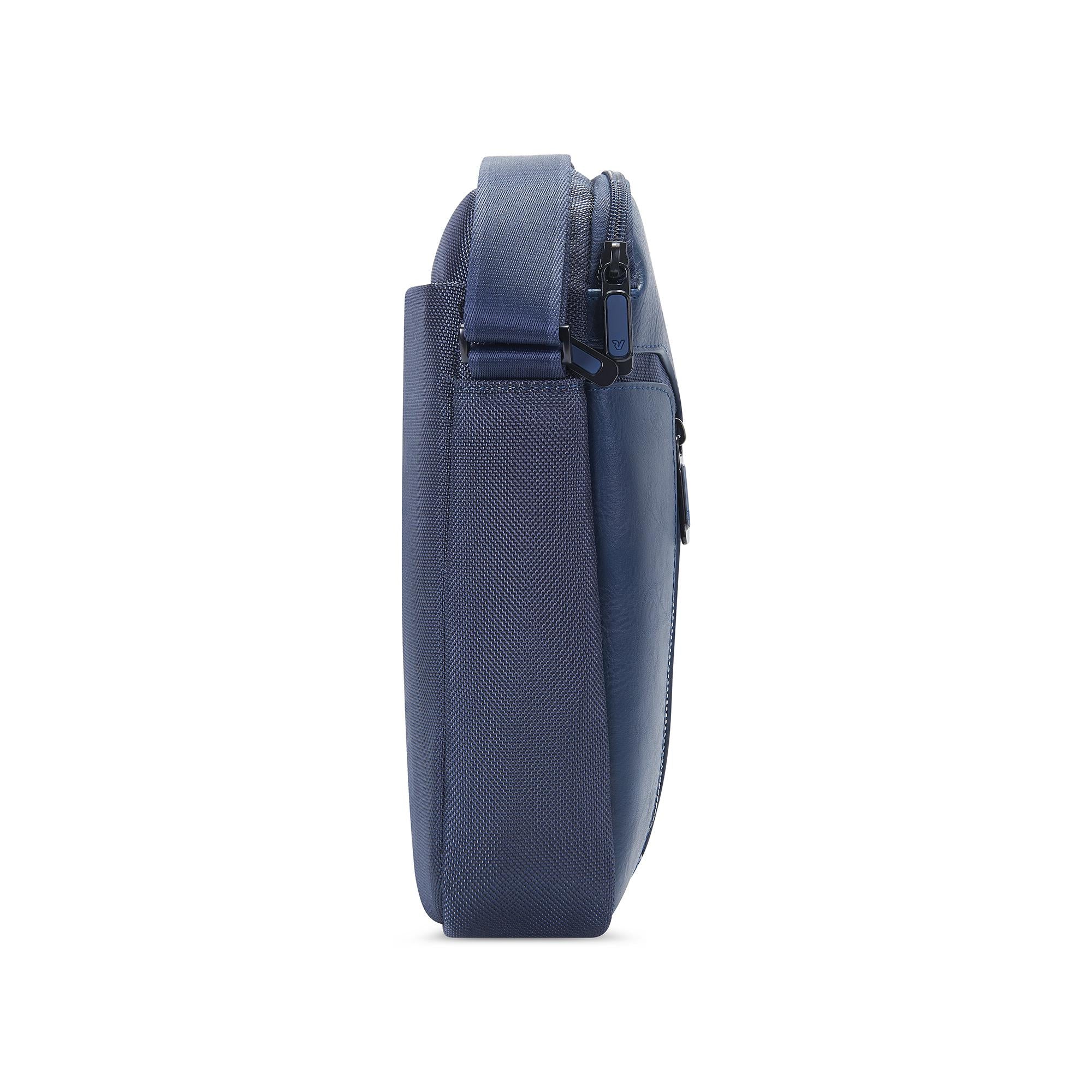 Roncato borsello in tessuto ed ecopelle "Panama 4 Blu 400894.23