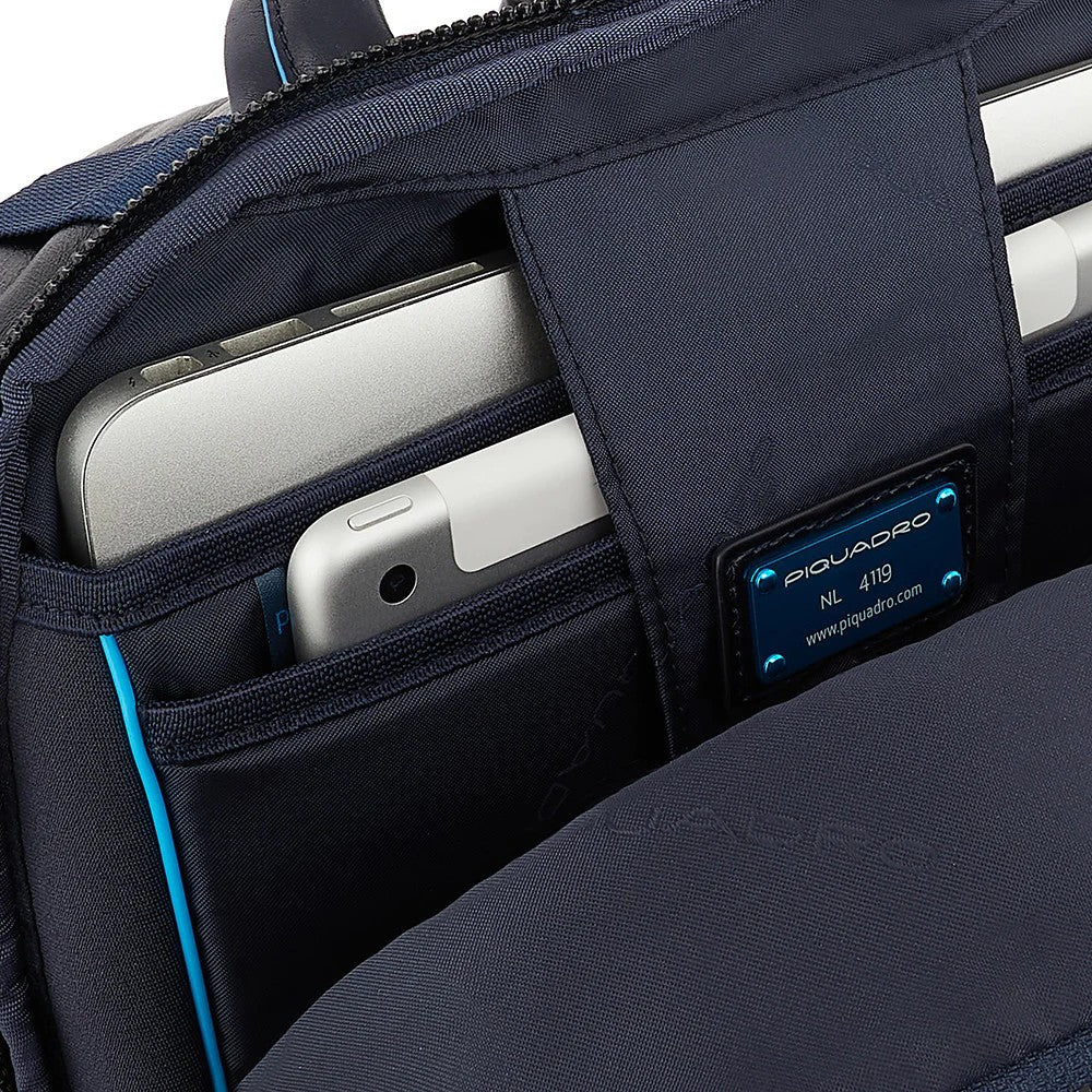 Piquadro zaino in pelle "Blue Square Revamp" CA5574B2V.BLU
