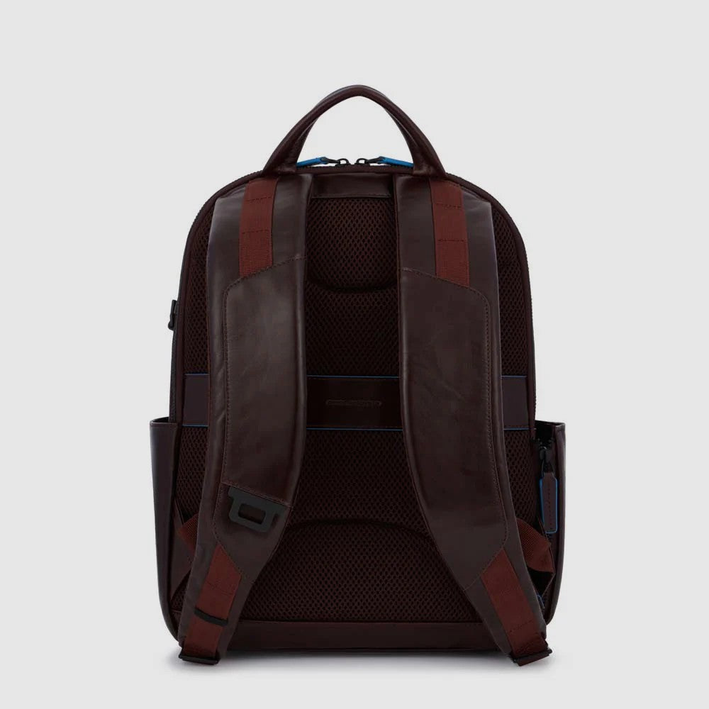 Piquadro zaino in pelle "Blue Square Revamp" Marrone CA5574B2V.MO