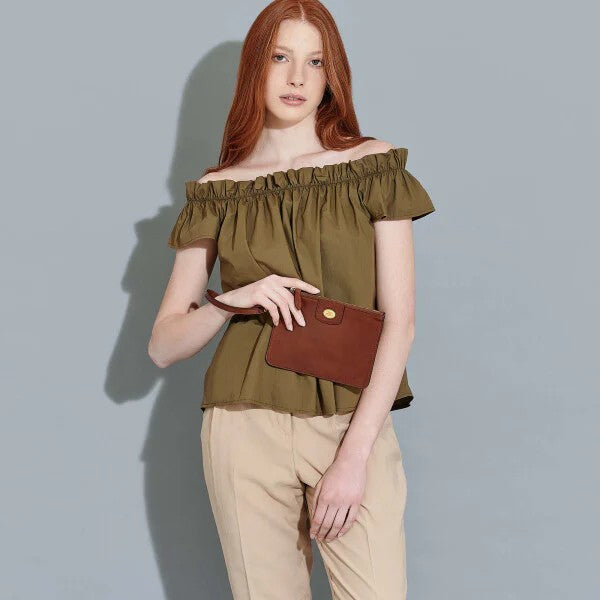 The Bridge pochette in pelle "Ada" Marrone 09140201.14