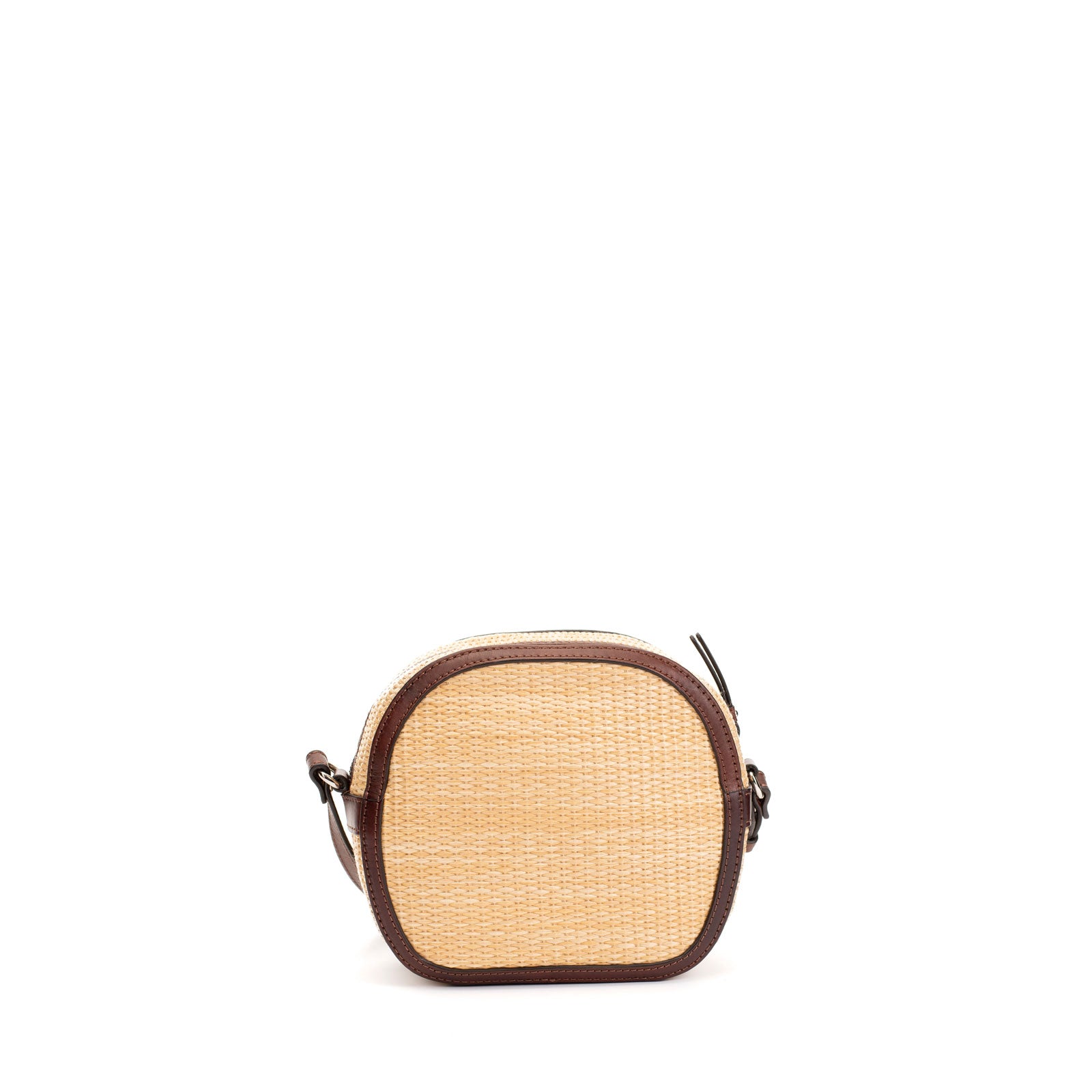 Gianni Conti borsa a tracolla in raffia e pelle "Malibù" Beige 5844748.179 PAGLIA