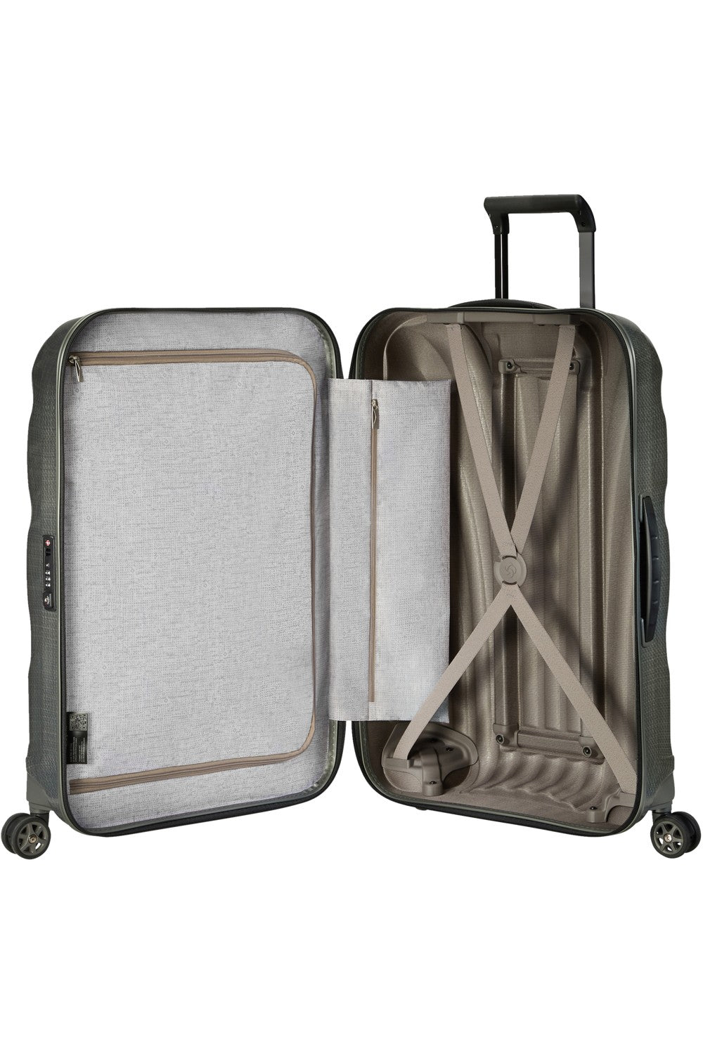 Samsonite trolley grande in curv "C-lite" Verde 122861.1542 METALLIC GREEN