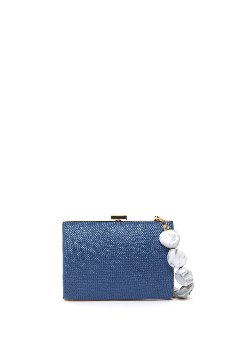 Nalì borsa da cerimonia in tessuto "Laura" Azzurro WIPC00.68 BLU
