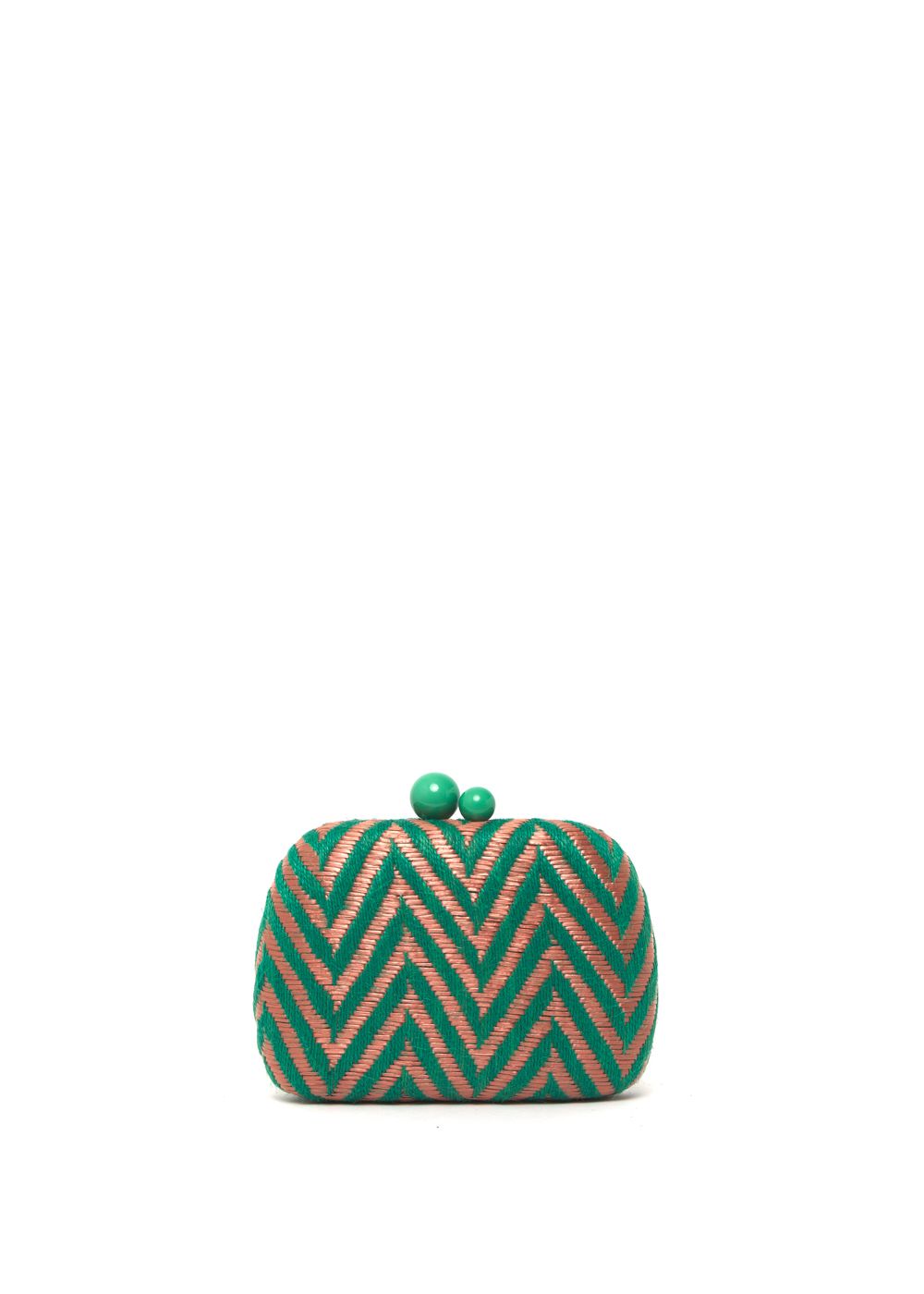 Nalì borsa da cerimonia in tessuto "Betty" Multicolor WIPC0077.VERDE