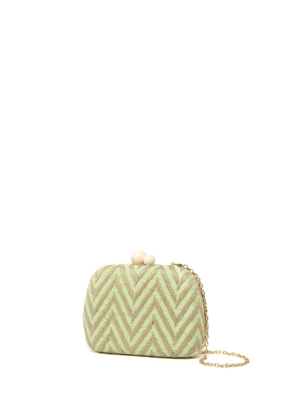 Nalì borsa da cerimonia in tessuto "Betty" Multicolor WIPC0077.MENTA