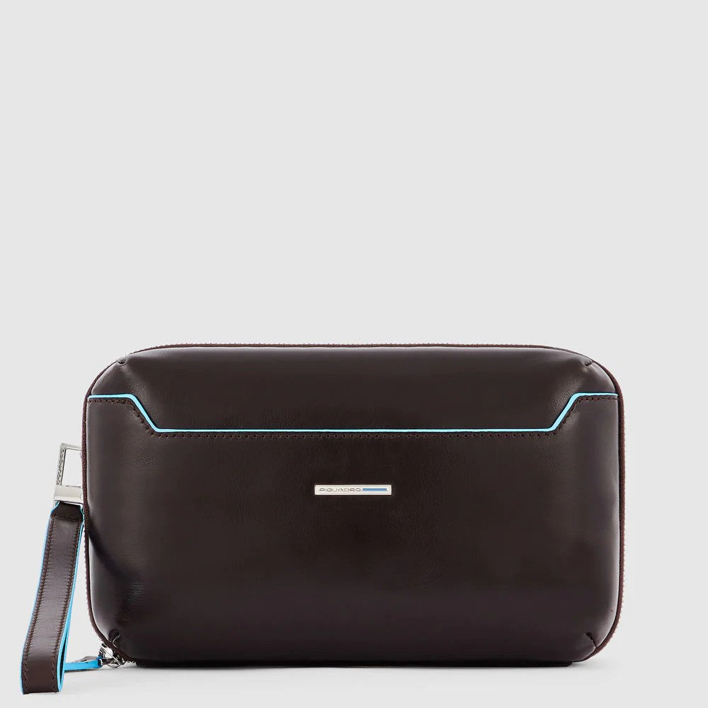 Piquadro pochette in pelle "Blue Square" Marrone AC5940B2R.MO