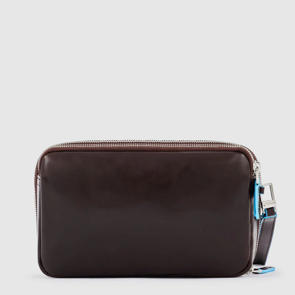 Piquadro pochette in pelle "Blue Square" Marrone AC5940B2R.MO