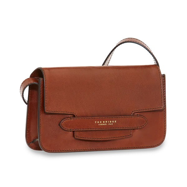 The Bridge borsa a spalla in pelle "Lucrezia" Marrone 04441201.14