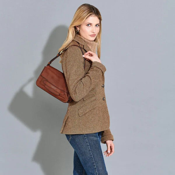 The Bridge borsa a spalla in pelle "Lucrezia" Marrone 04441201.14