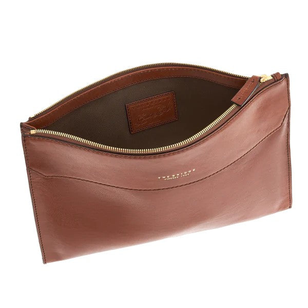 The Bridge pochette in pelle "Dante" Marrone 09343201.14