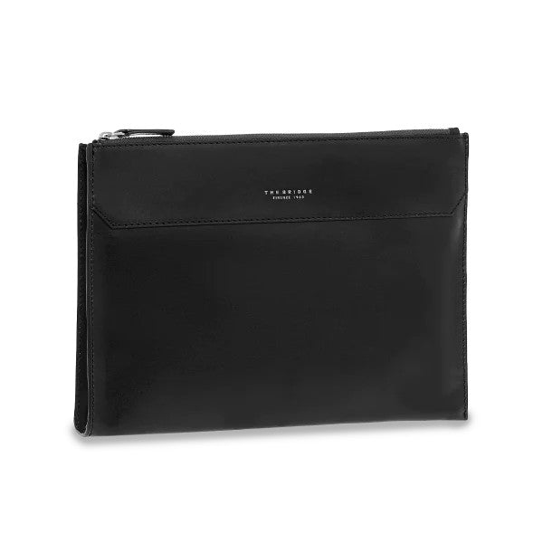 The Bridge pochette in pelle "Dante" Nero 09343201.20