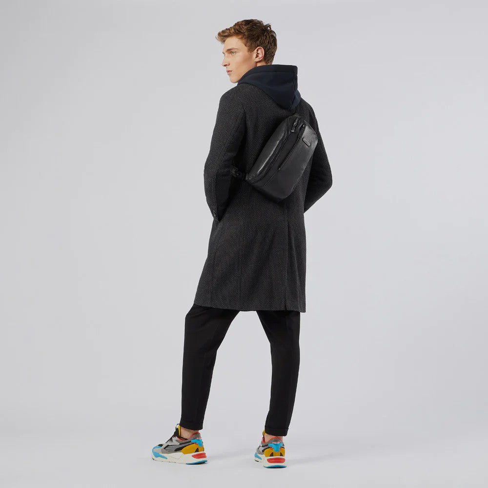 Piquadro monospalla in pelle "Modus Special" Nero CA5107MOS.N