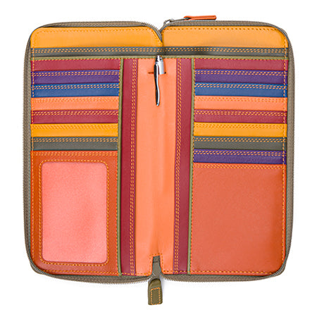 Mywalit portafogli doppia zip in pelle "Classic" Multicolor 375.169 LUCCA