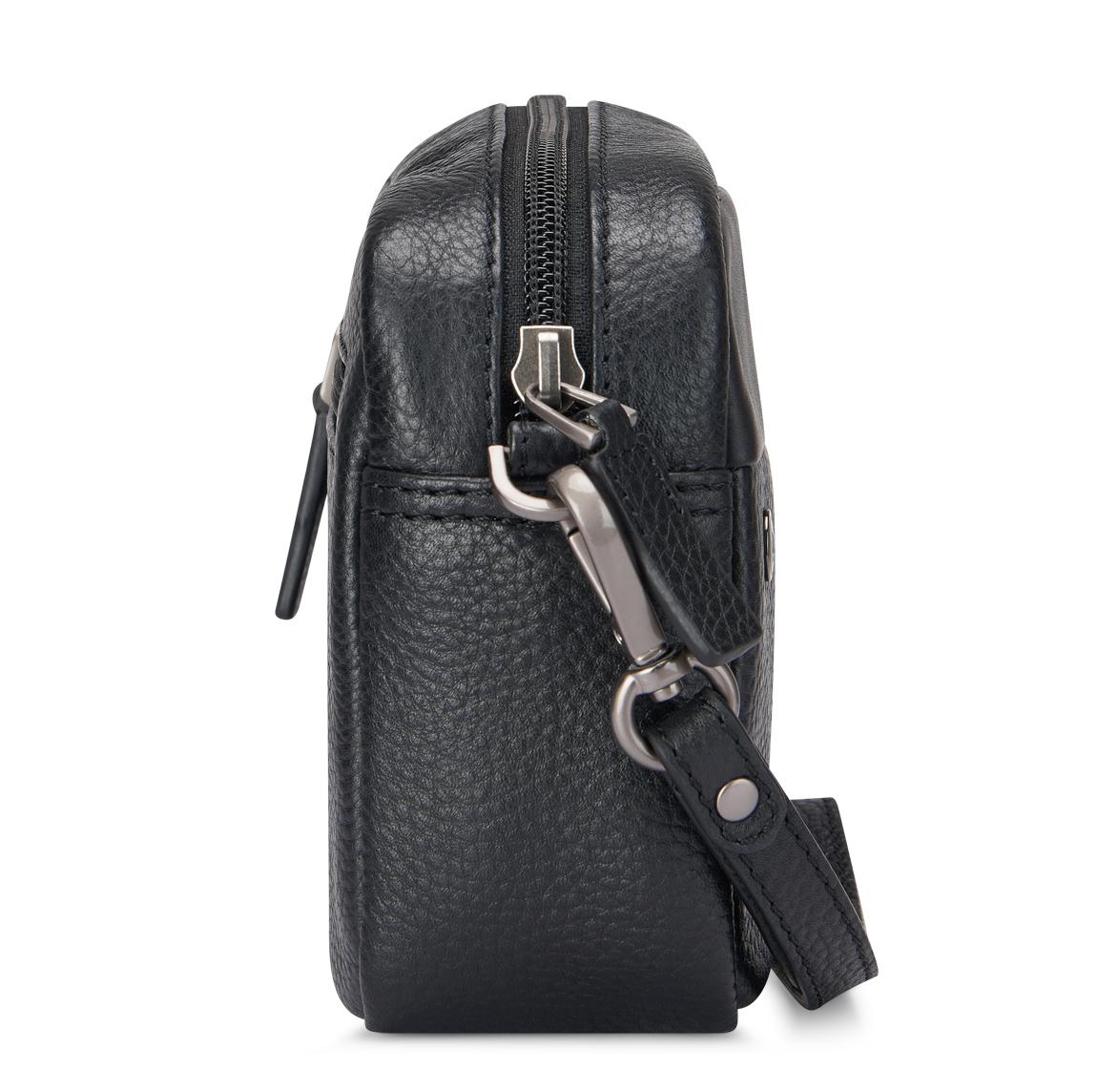 Roncato pochette 1 zip in pelle "Alaska" Nero 412421.01