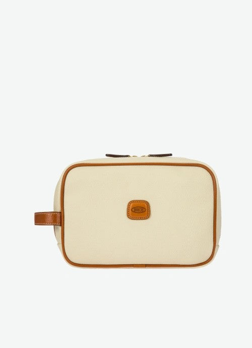 Bric's necessaire in ecopelle e pelle "Firenze" Bianco BBJ00601.014 PANNA