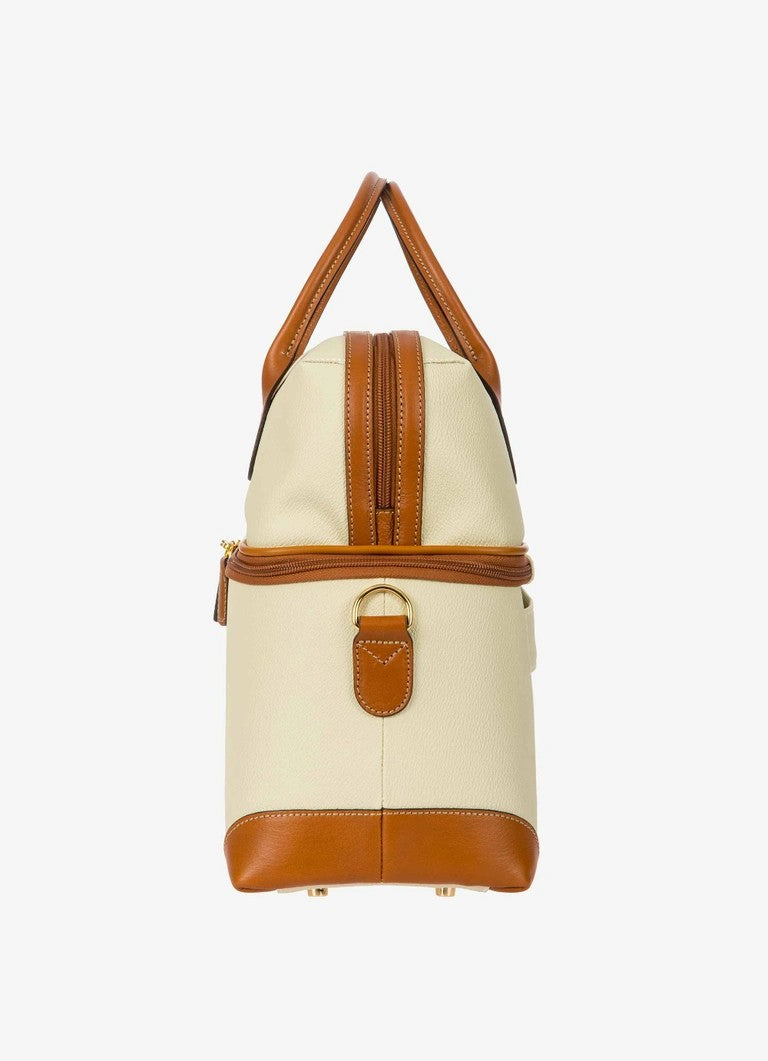 Bric's beauty case in tessuto e pelle "Firenze" Bianco BBJ02530.014 PANNA