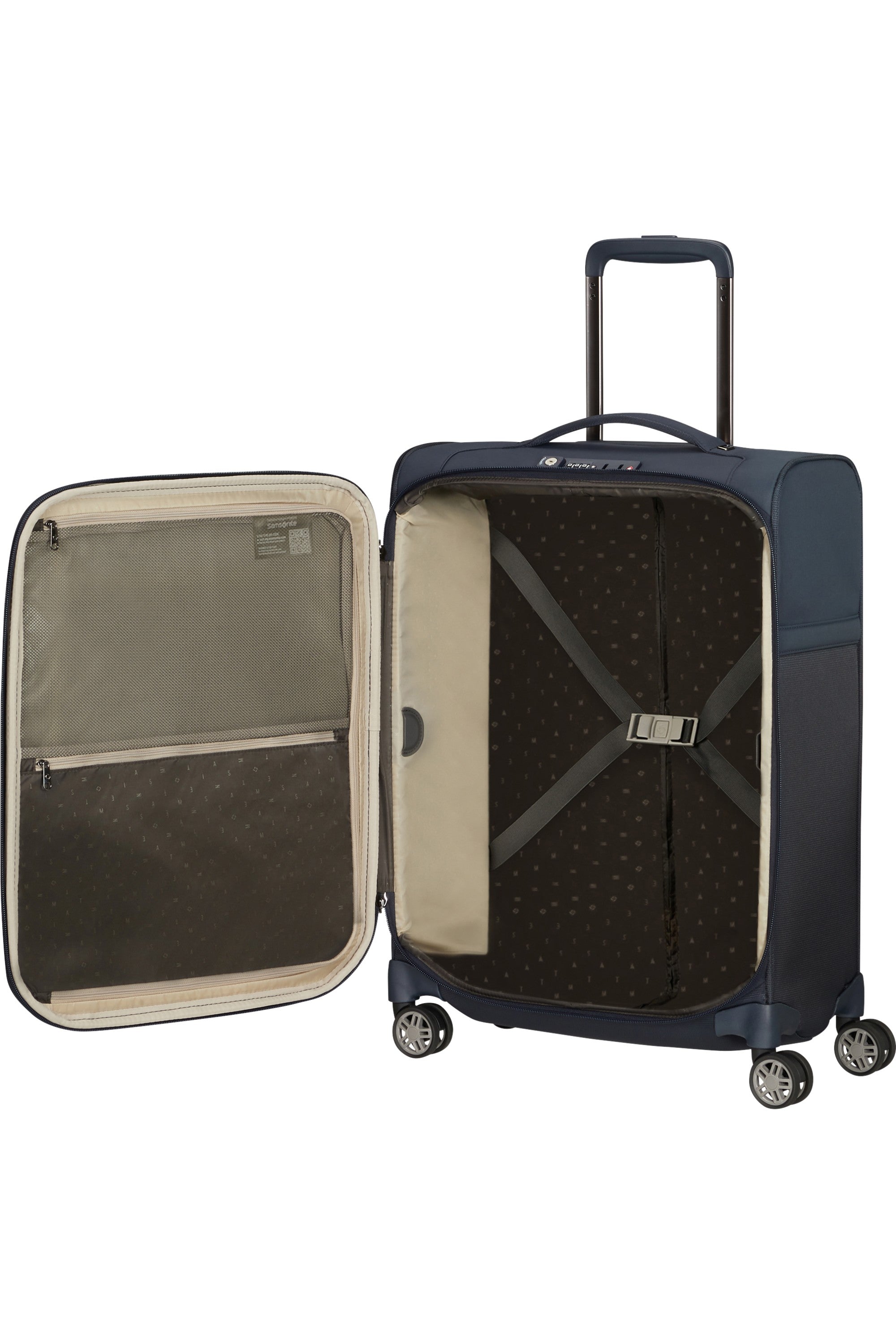 Samsonite trolley cabina in tessuto "Airea" Blu 133623.1247 DARK BLUE