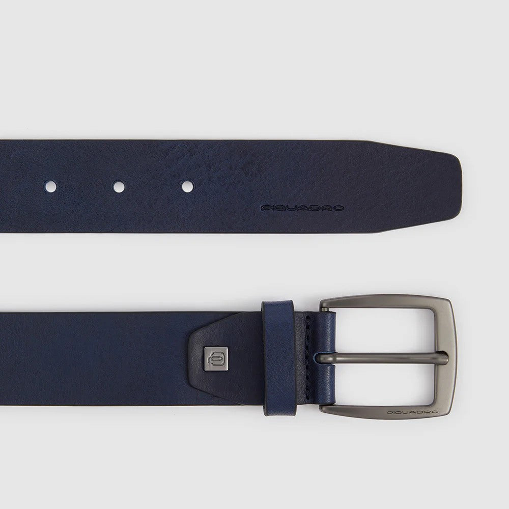 Piquadro cintura in pelle "Black Square" Blu CU6184B3.BLU