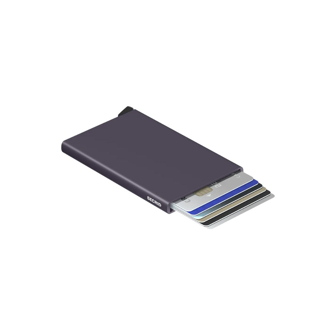 Secrid porta carte di credito in alluminio "Cardprotector" Viola C.DARK PURPLE