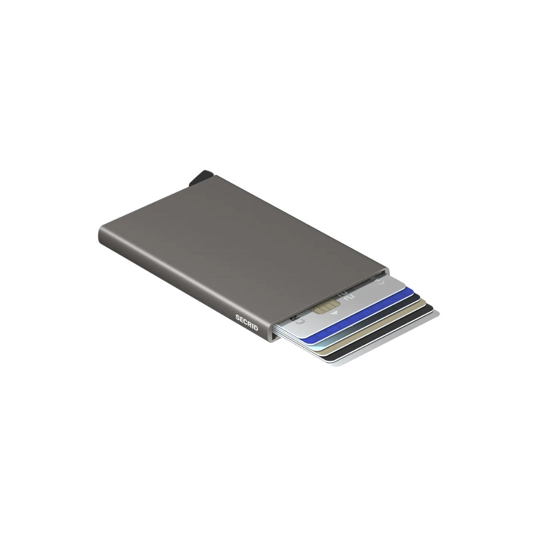 Secrid porta carte di credito in alluminio "Cardprotector" Grigio C.EARTH GREY