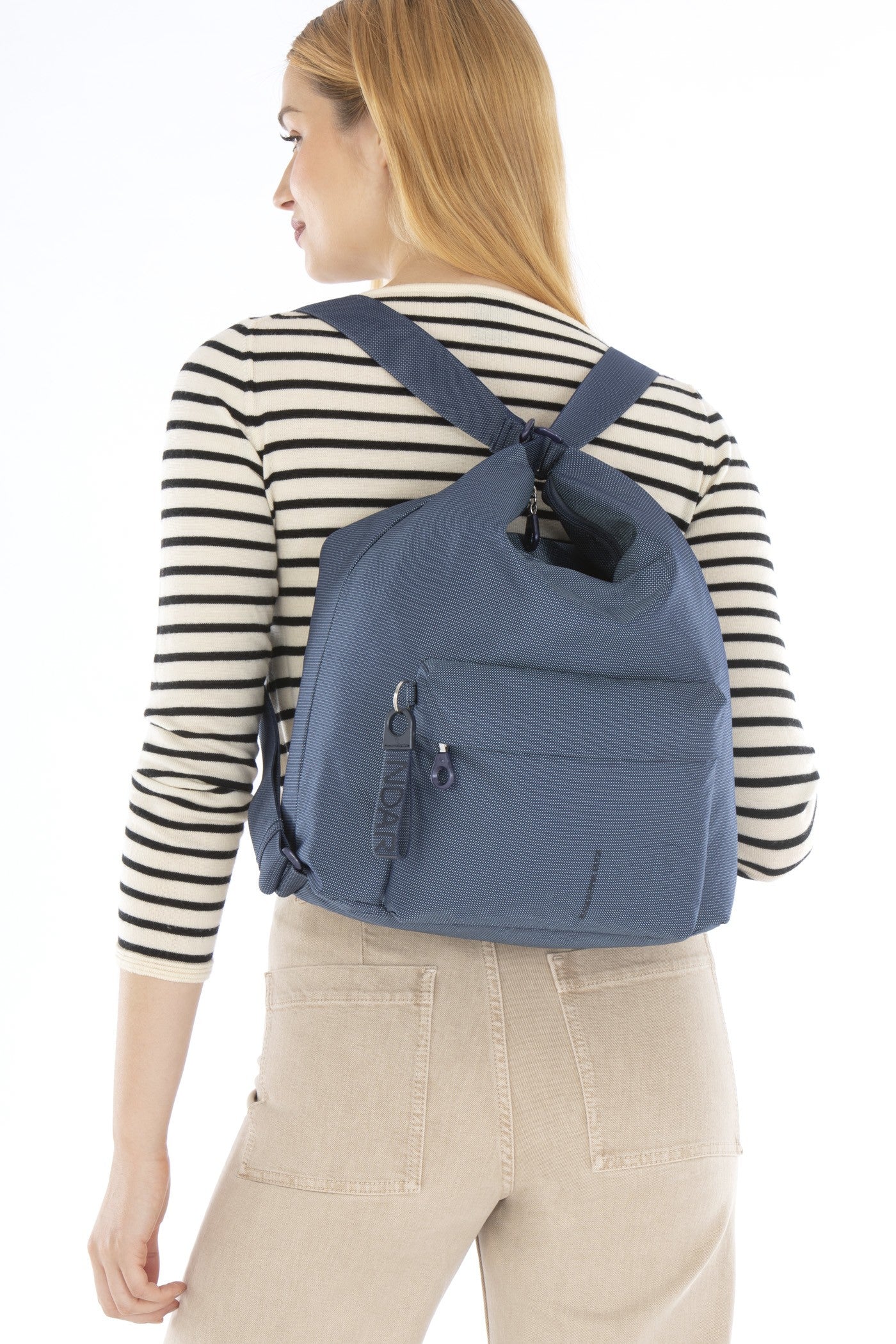 Mandarina Duck borsa zaino in tessuto "MD20" Blu QMT09.28V ATLANTIC SEA