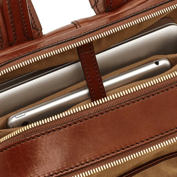 The Bridge zaino in pelle "Vespucci" Marrone 06365001.14