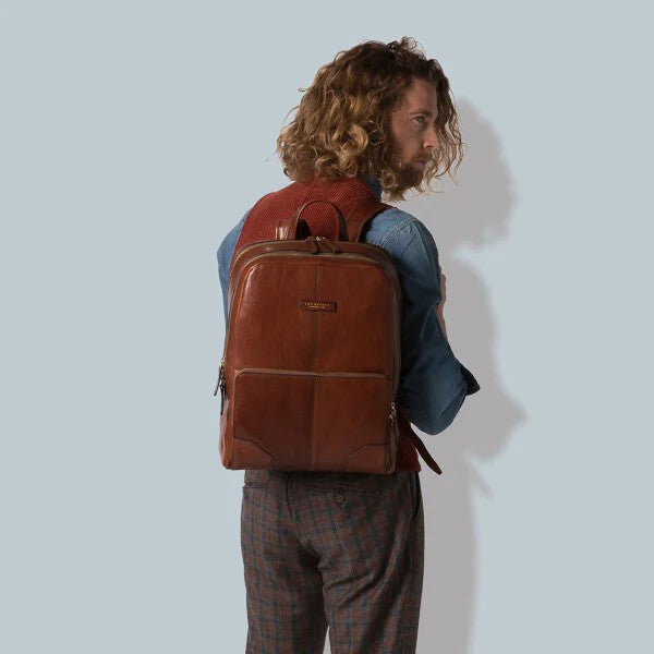 The Bridge zaino in pelle "Vespucci" Marrone 06365001.14