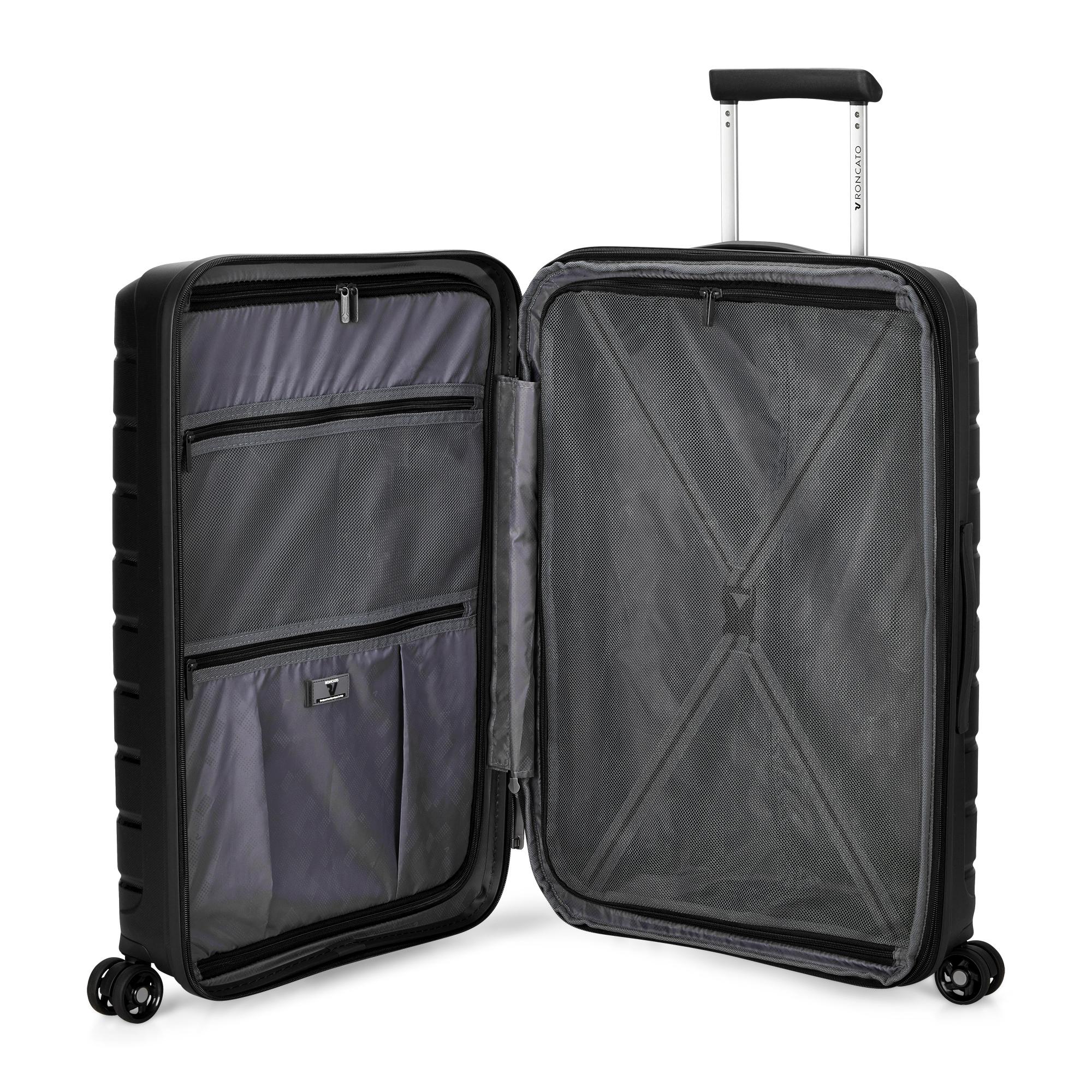 Roncato trolley medio in polipropilene "B-Flying" Nero 418182.01 NERO