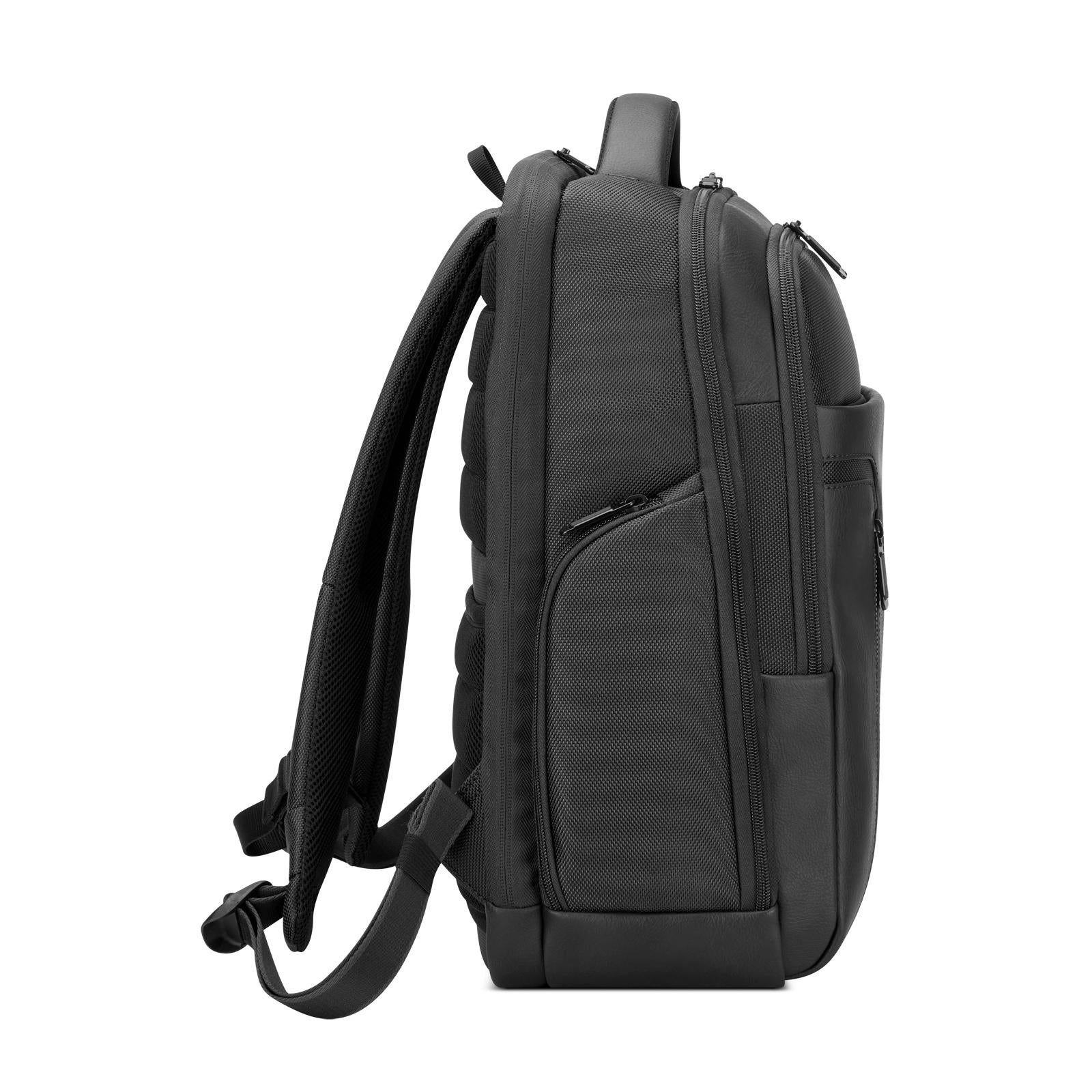 Roncato zaino in tessuto ed ecopelle "Panama 4 Nero 400900.01 NERO