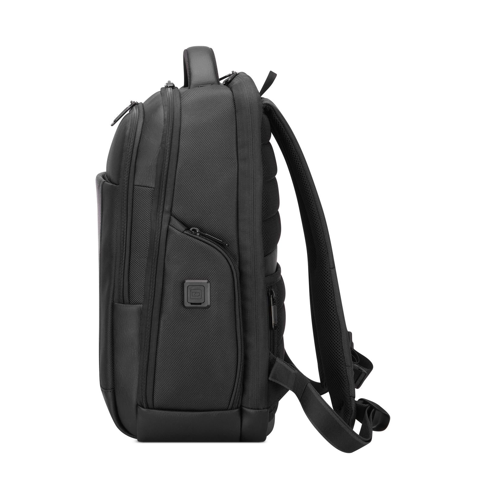 Roncato zaino in tessuto ed ecopelle "Panama 4 Nero 400900.01 NERO
