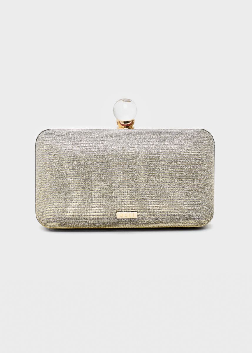 Nalì clutch in tessuto "Lorelle" Argento WIPC0103.ARGENTO