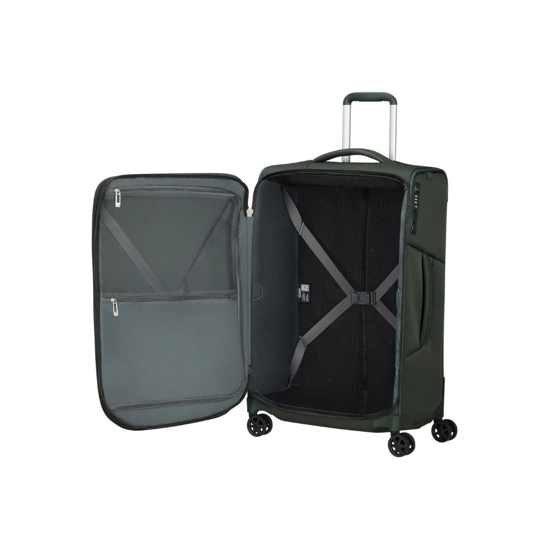 Samsonite trolley medio in tessuto "Respark" Verde 143330.1339 FOREST GREEN